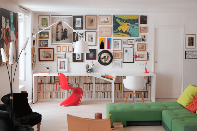 16 brillantes oficinas en el hogar decoradas en estilo moderno