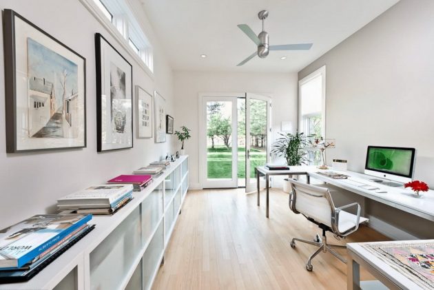 16 brillantes oficinas en el hogar decoradas en estilo moderno