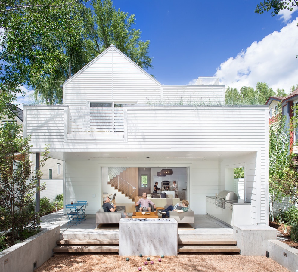 20 espectaculares diseños exteriores escandinavos para el hogar - Grupo